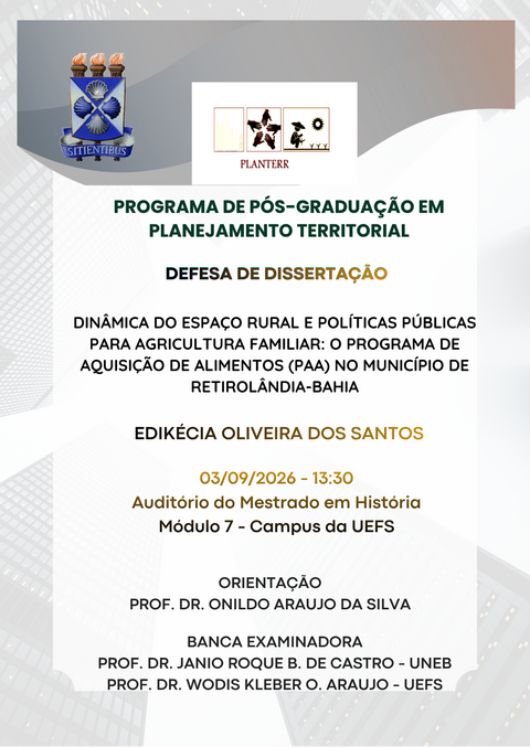 Defesa de Dissertação